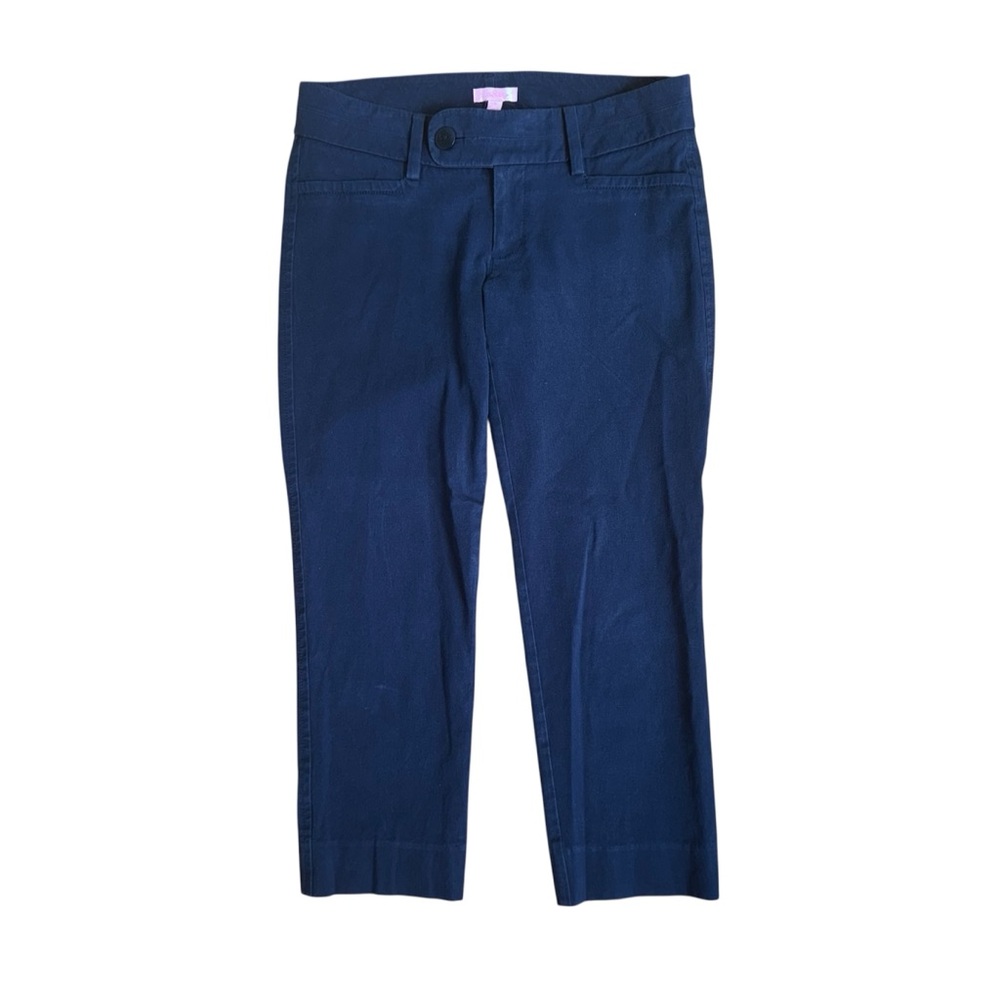 Lilly Pulitzer Navy Slim Crop Pants Size 6
